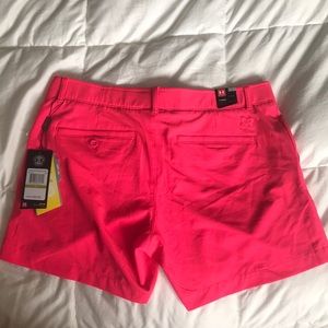 NWT Under Armour shorts. Size 14. Hot pink.